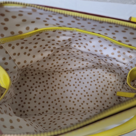 NWOT Kate Spade Yellow Leather Shoulder Bag - Picture 8 of 10